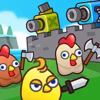 Play Merge Cannon: Chicken Defense online for free on 67-Clicker.com